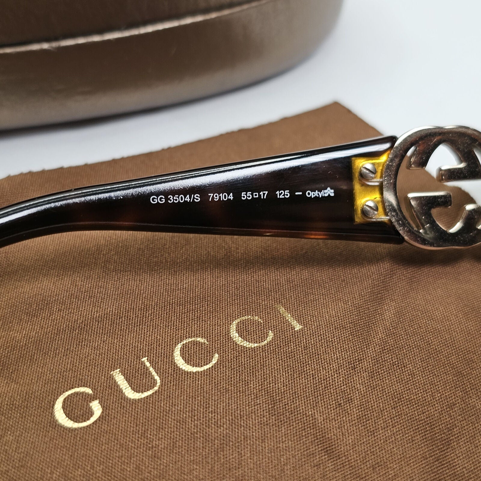 Gucci Sunglasses 2012 Brown Gold Tortoiseshell Square GG 3504/S 79104 120124