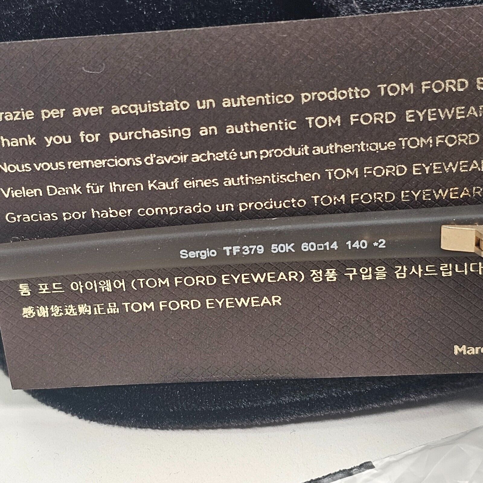 Tom Ford Sunglasses Sergio Brown Gold Pilot Gradient FT0379 TF 379 50K 60mm