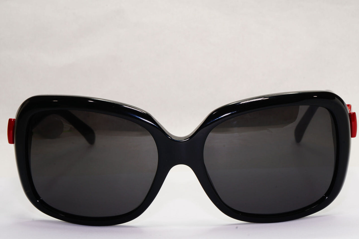 Chanel Sunglasses Bows 2011 Black Red Square Vintage 5171 c.1231/8G 180224
