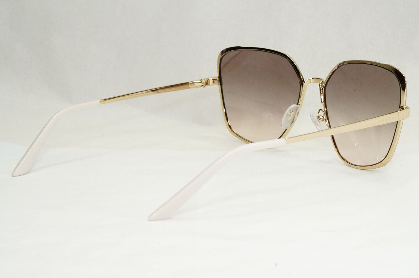 Prada Sunglasses Gold Square Metal Grey Pink Gradient PR60XS SPR 60X 07B-4K0