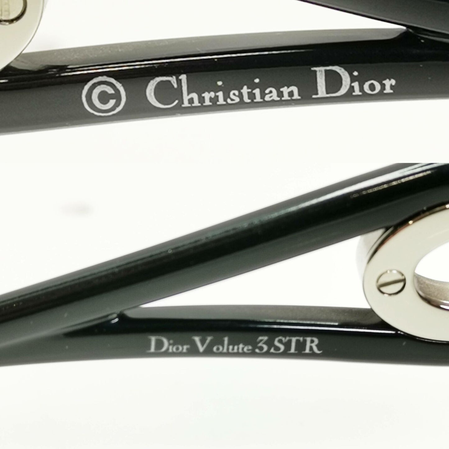 Authentic Dior Womens Shield Black Visor Shield Sunglasses Volute 3 Strass RZSJJ