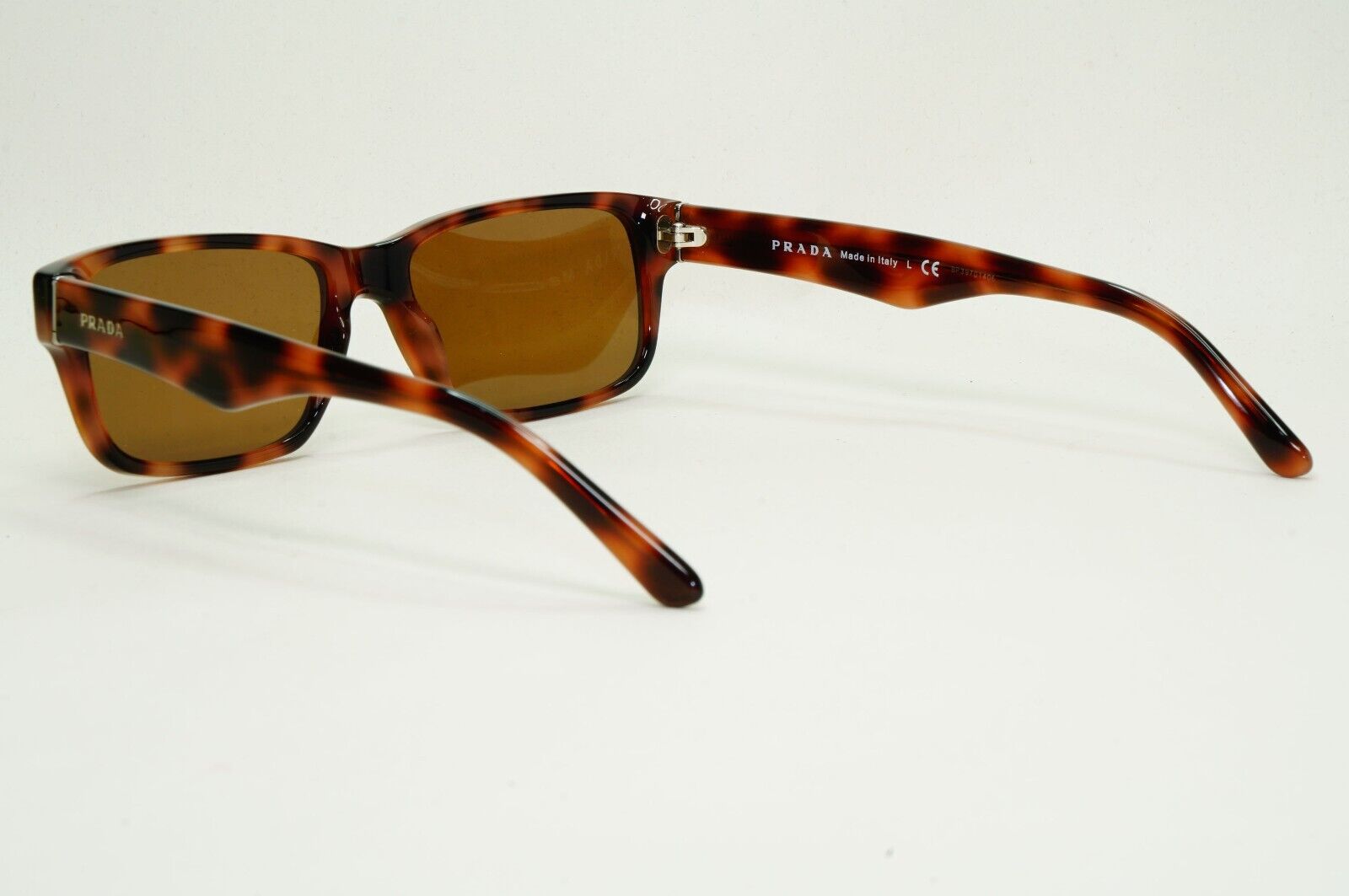 Prada Sunglasses Brown Tortoiseshell Rectangle PR16MV VPR 16M 519-1O1 55mm
