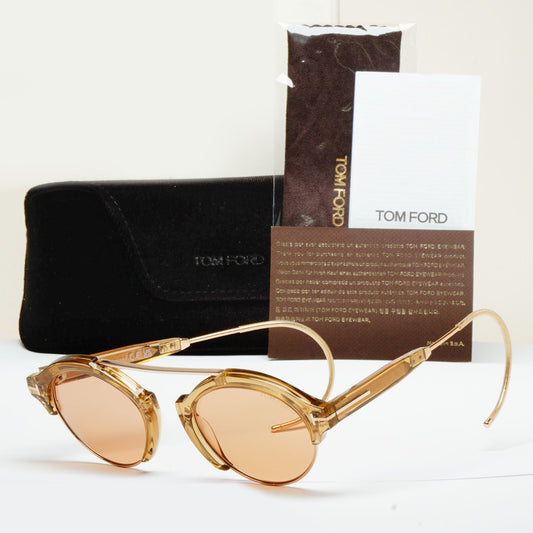 Tom Ford Sunglasses Farrah-02 Ear Loop Brown Honey Gold FT0631 TF 631 45E