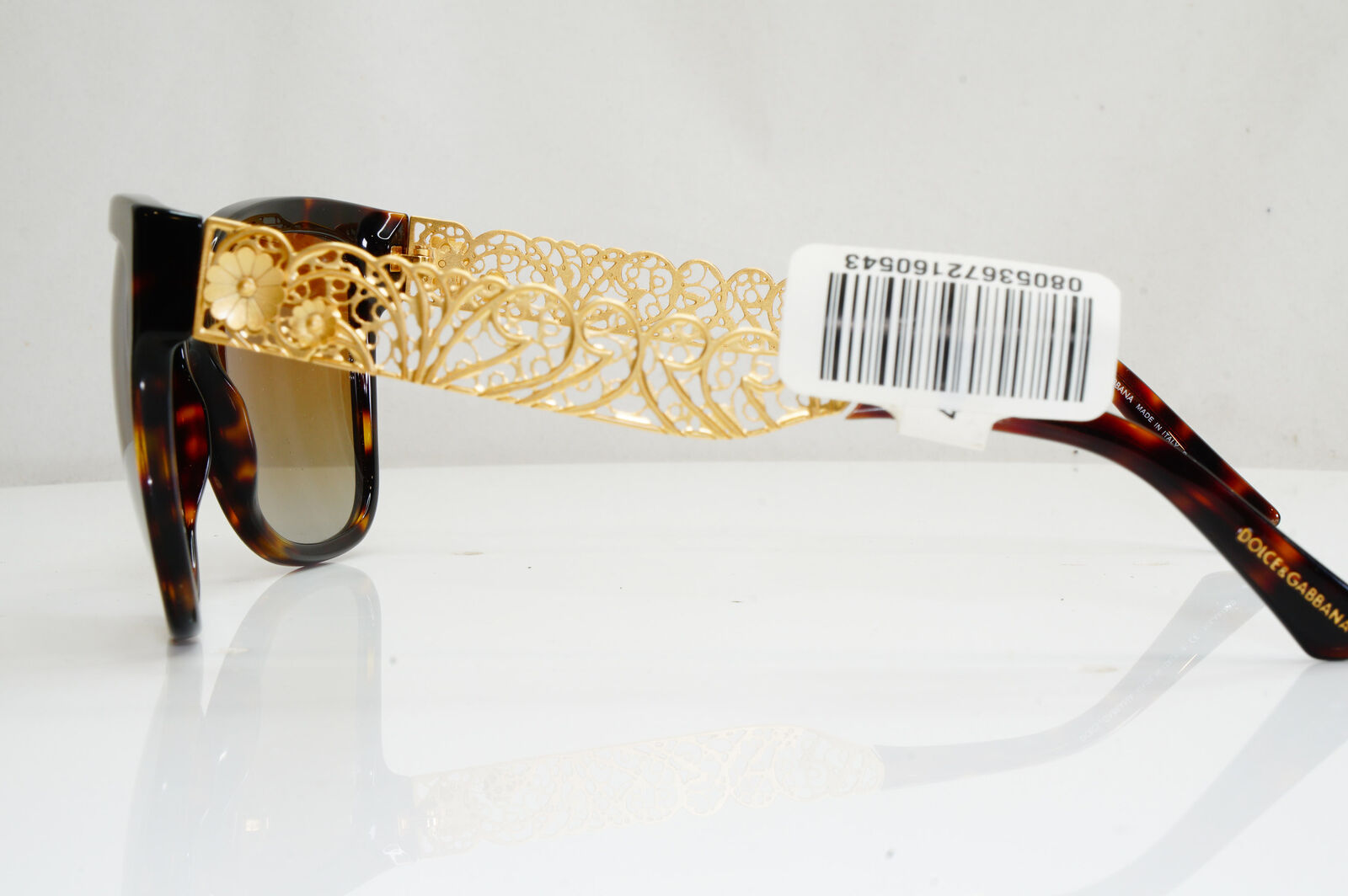 Authentic DOLCE & GABBANA Polarized Sunglasses FLOWERS DG 4212 502/T5 28187