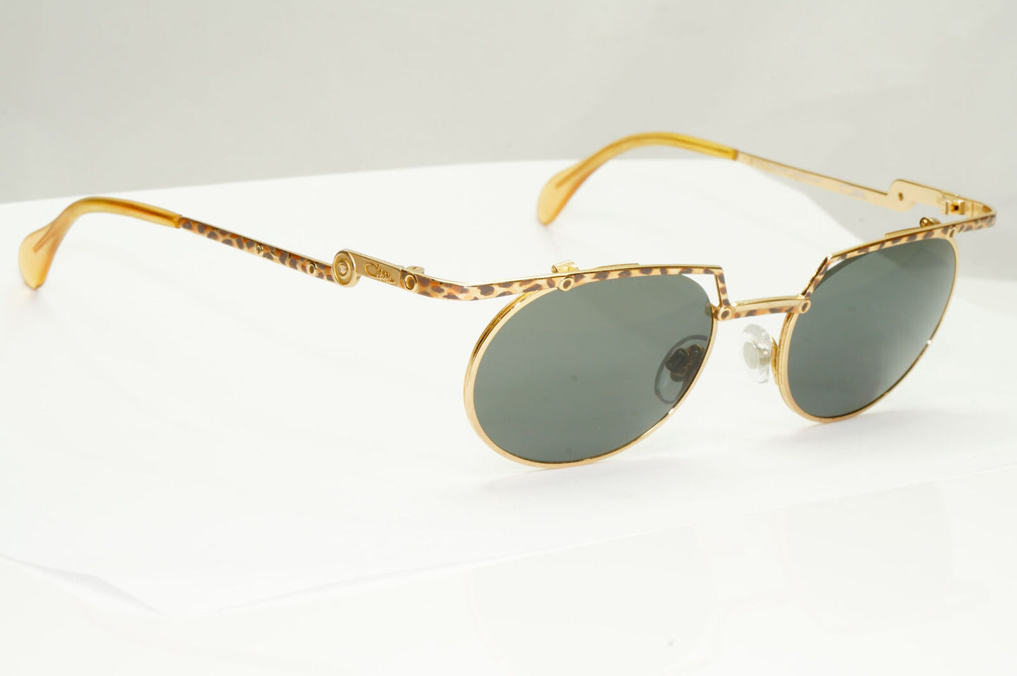 Cazal 1990s Sunglasses Vintage Germany Gold Leopard MOD 288 COL 653 37484