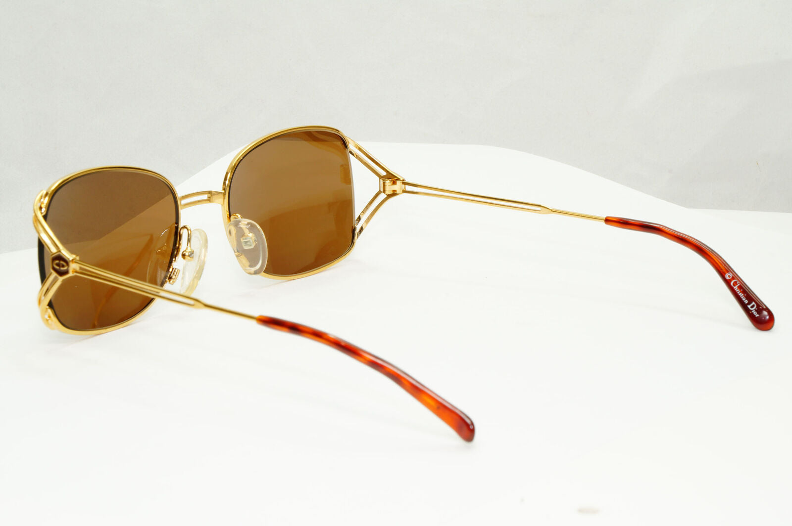 Dior 1990s Vintage Sunglasses Austria Gold Brown Square Retro 2694 40 37420