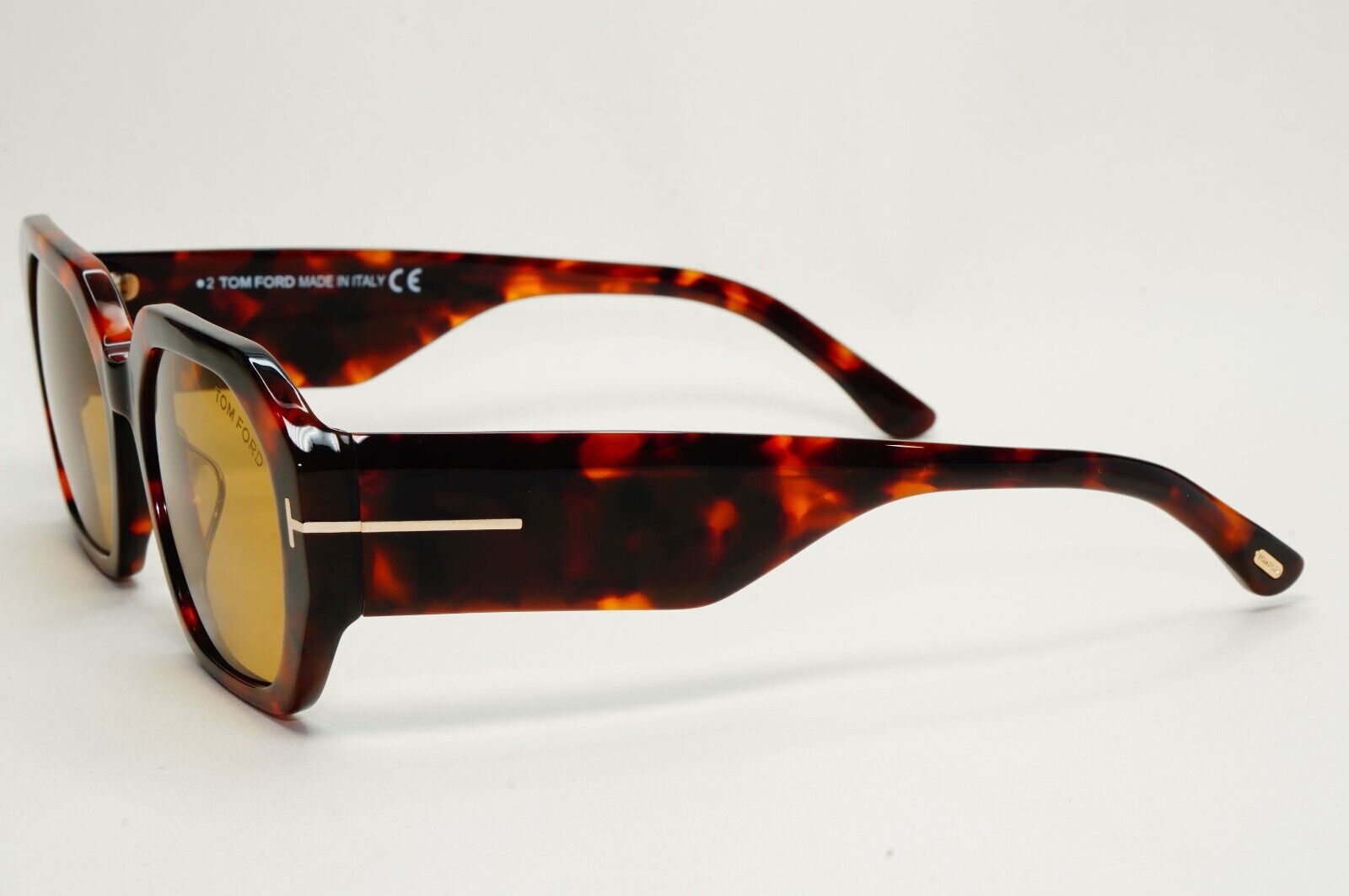 Tom Ford Sunglasses Veronique-02 Brown Havana Hexagon Unisex FT 0917 TF 917 55E