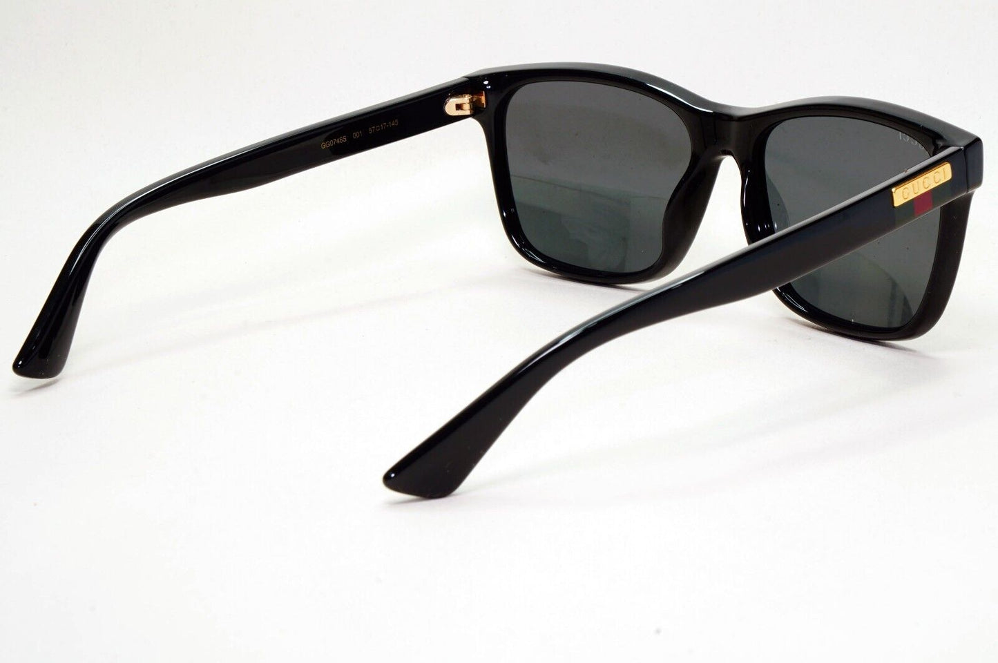 Gucci Sunglasses Black Year 2020 Square Gold Red Green GG 0746S 001 57mm 230924