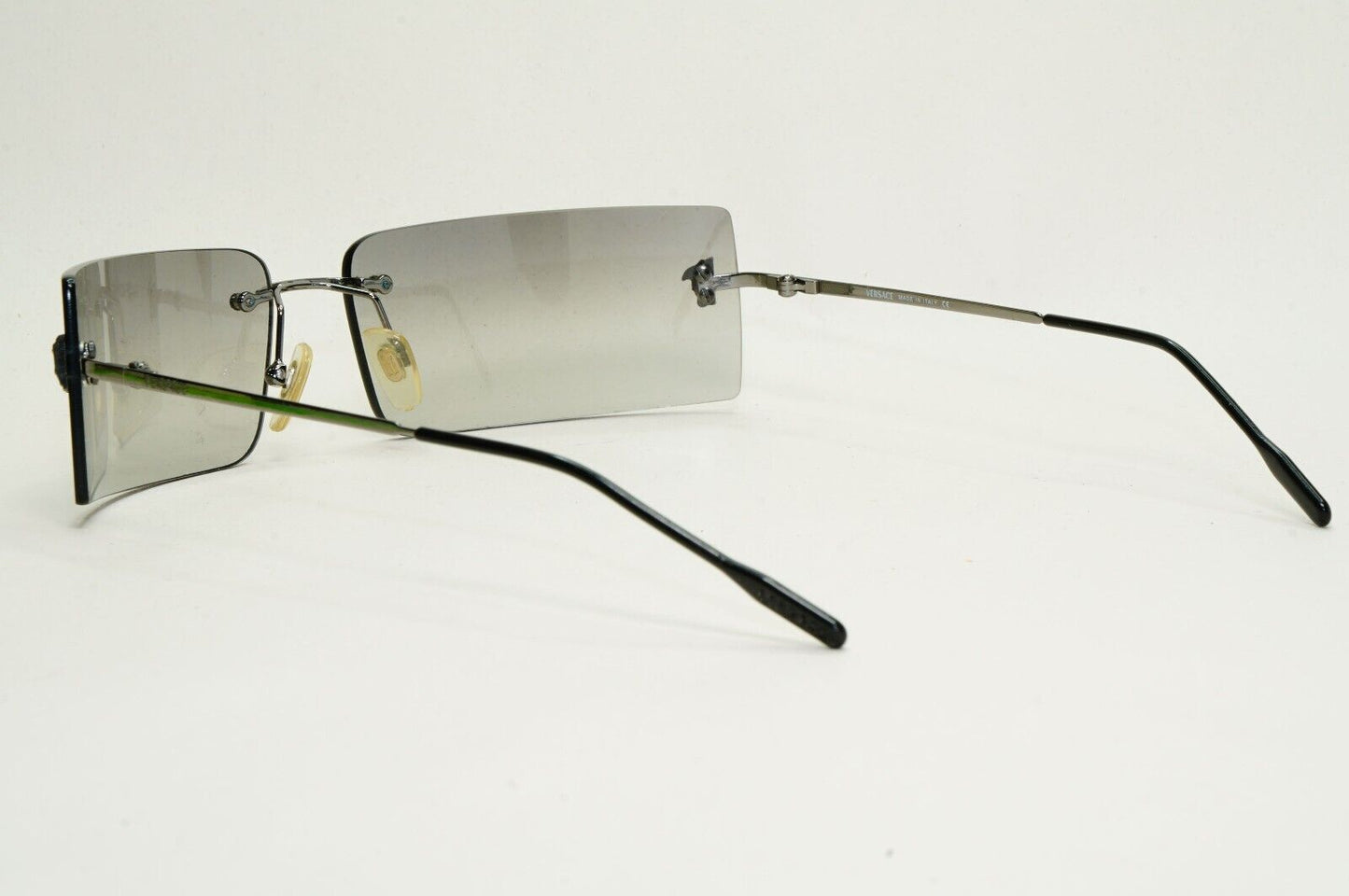 Versace Sunglasses 2002 Vintage Rimless Gunmetal Grey MOD N35 89M/264 270924