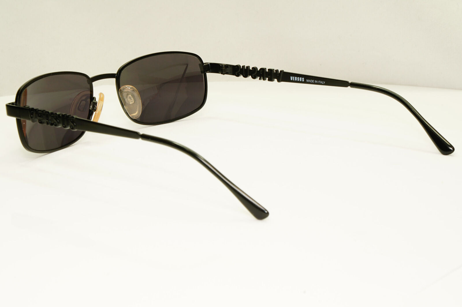 Versus 1995 Vintage Black Metal Sunglasses Gianni Versace MOD R27 COL 028