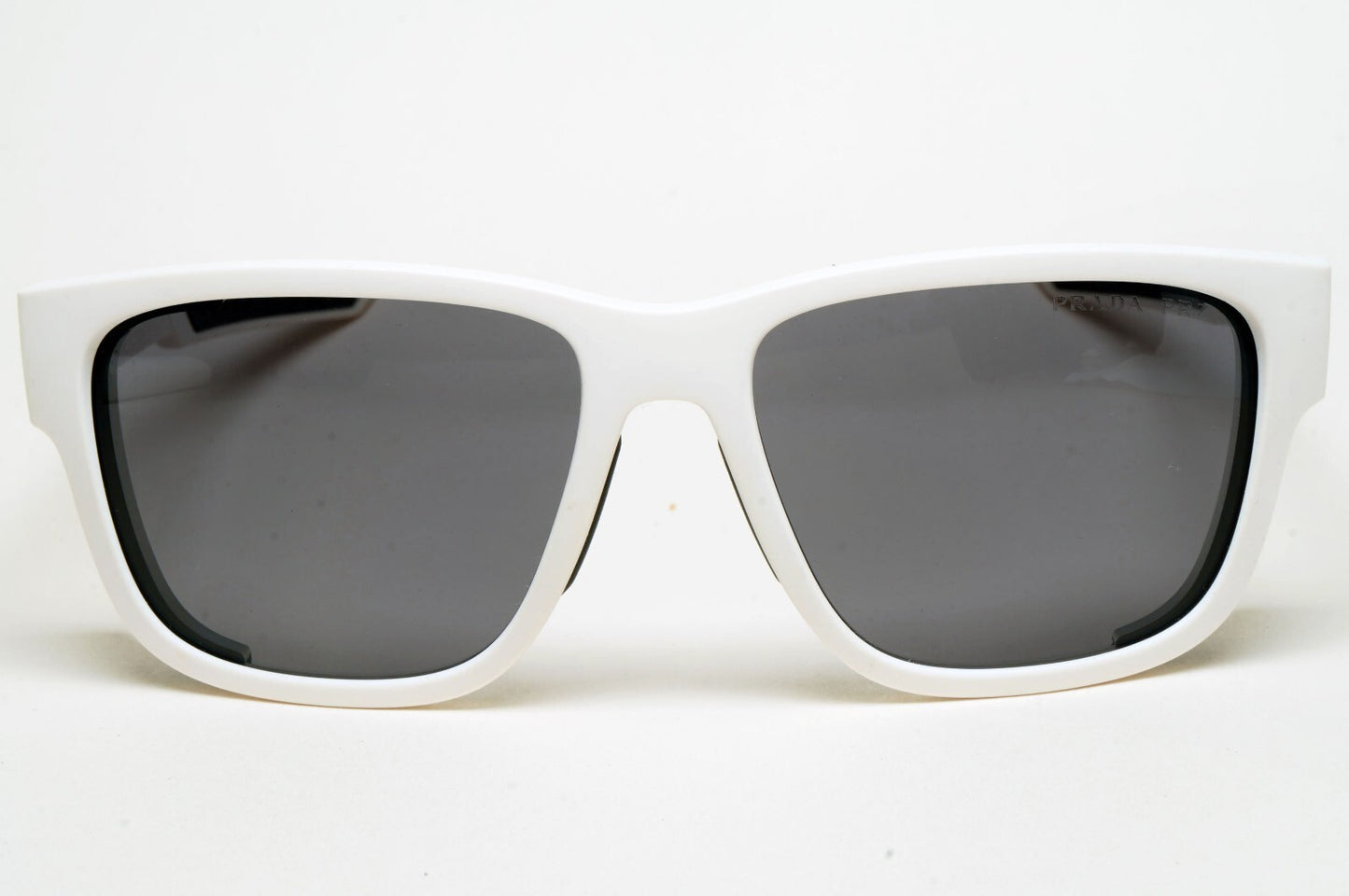 Prada Sunglasses Polarized White Wrap Side Shields PS07WS SPS 07W TWK-02G 200225