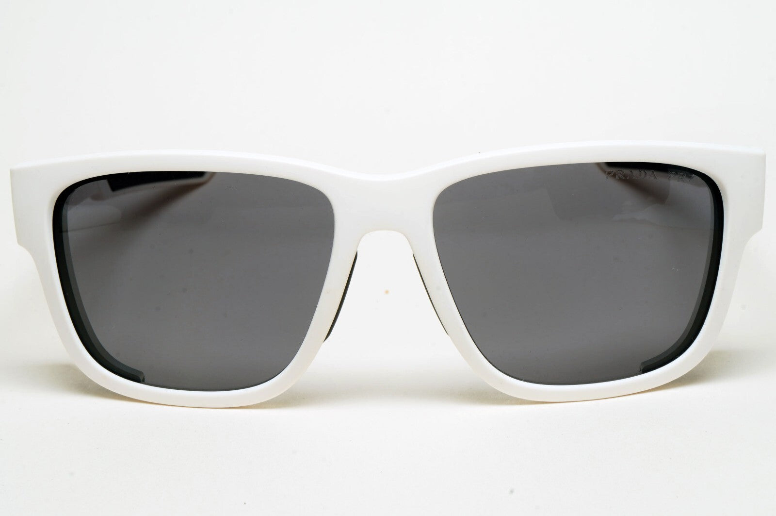 Prada Sunglasses Polarized White Wrap Side Shields PS07WS SPS 07W TWK-02G 200225