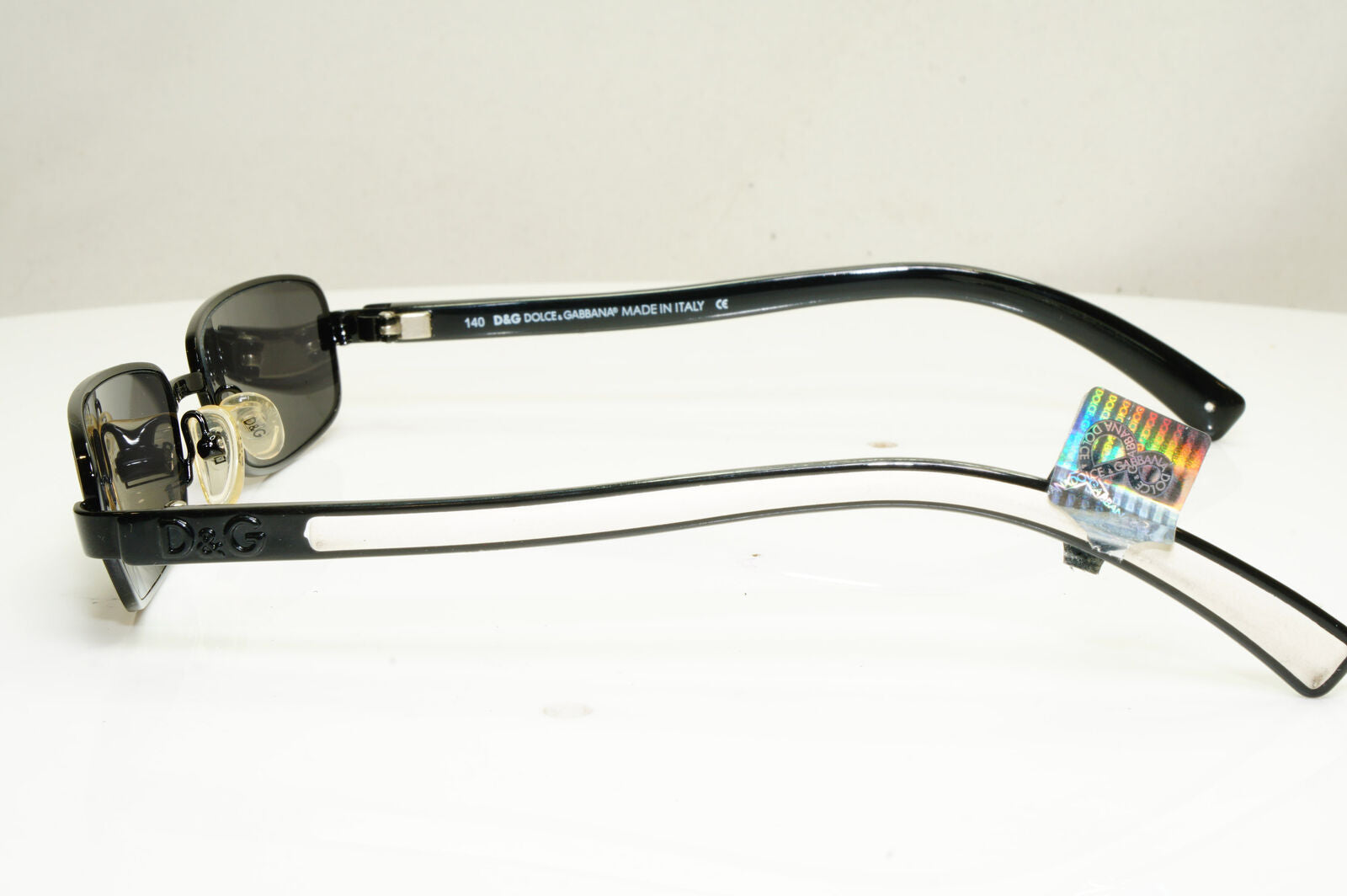 Authentic DOLCE & GABBANA Mens Vintage Sunglasses White D&G 2068 715 30780