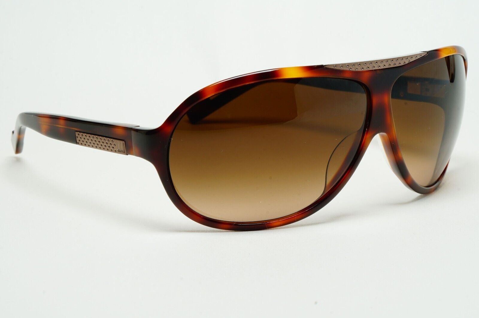 Dunhill Sunglasses 2006 Vintage Brown Tortoise Pilot Wrap DU 54403  211124