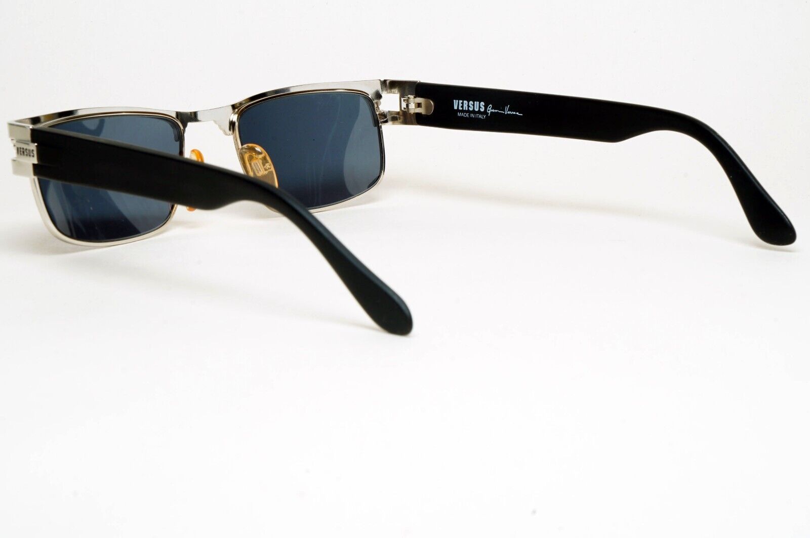 Versus Sunglasses 1996 by Gianni Versace Vintage Silver Black MOD F27 COL 62M