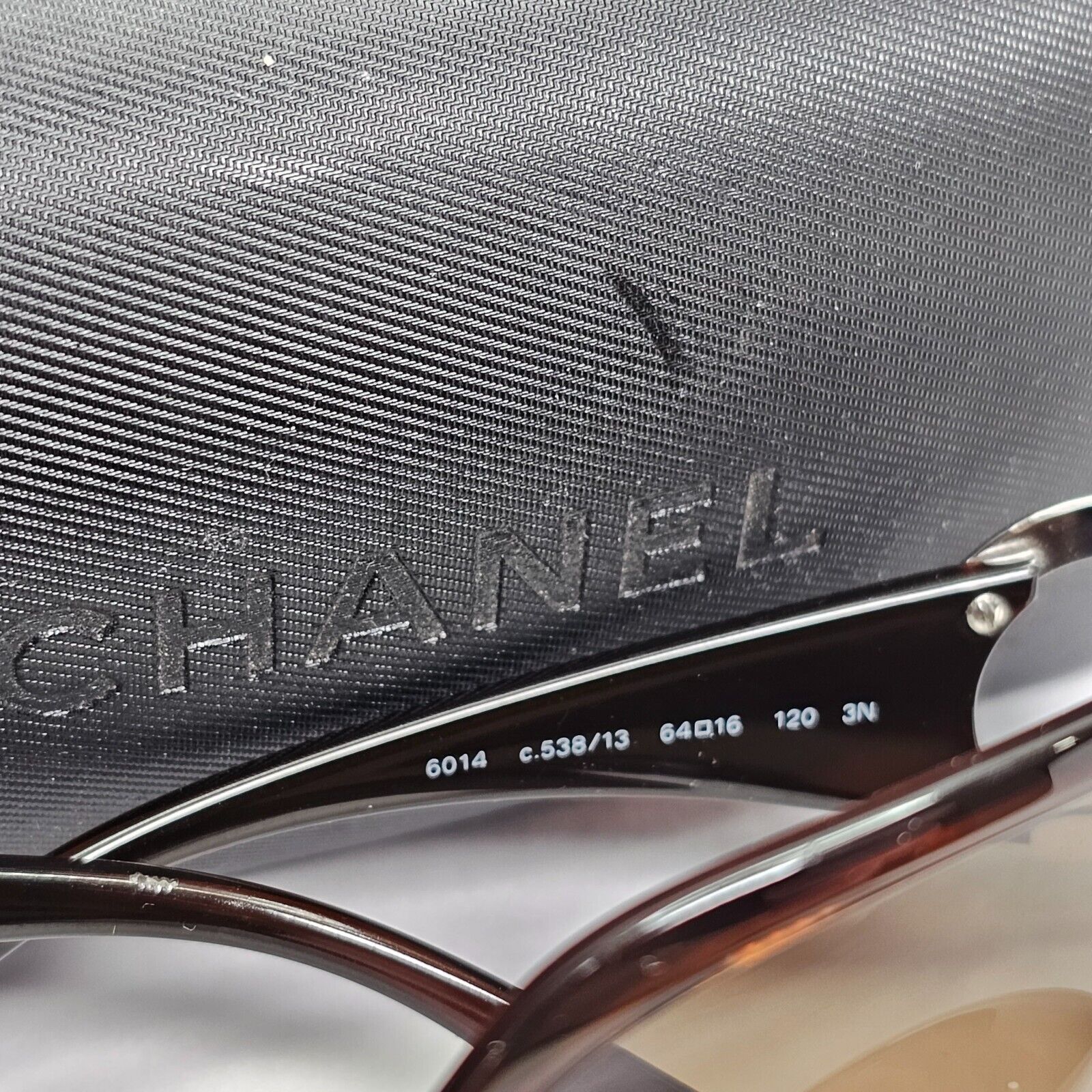 Chanel Sunglasses 2008 Vintage Brown Silver Square Large 6014 c.538/13 050124