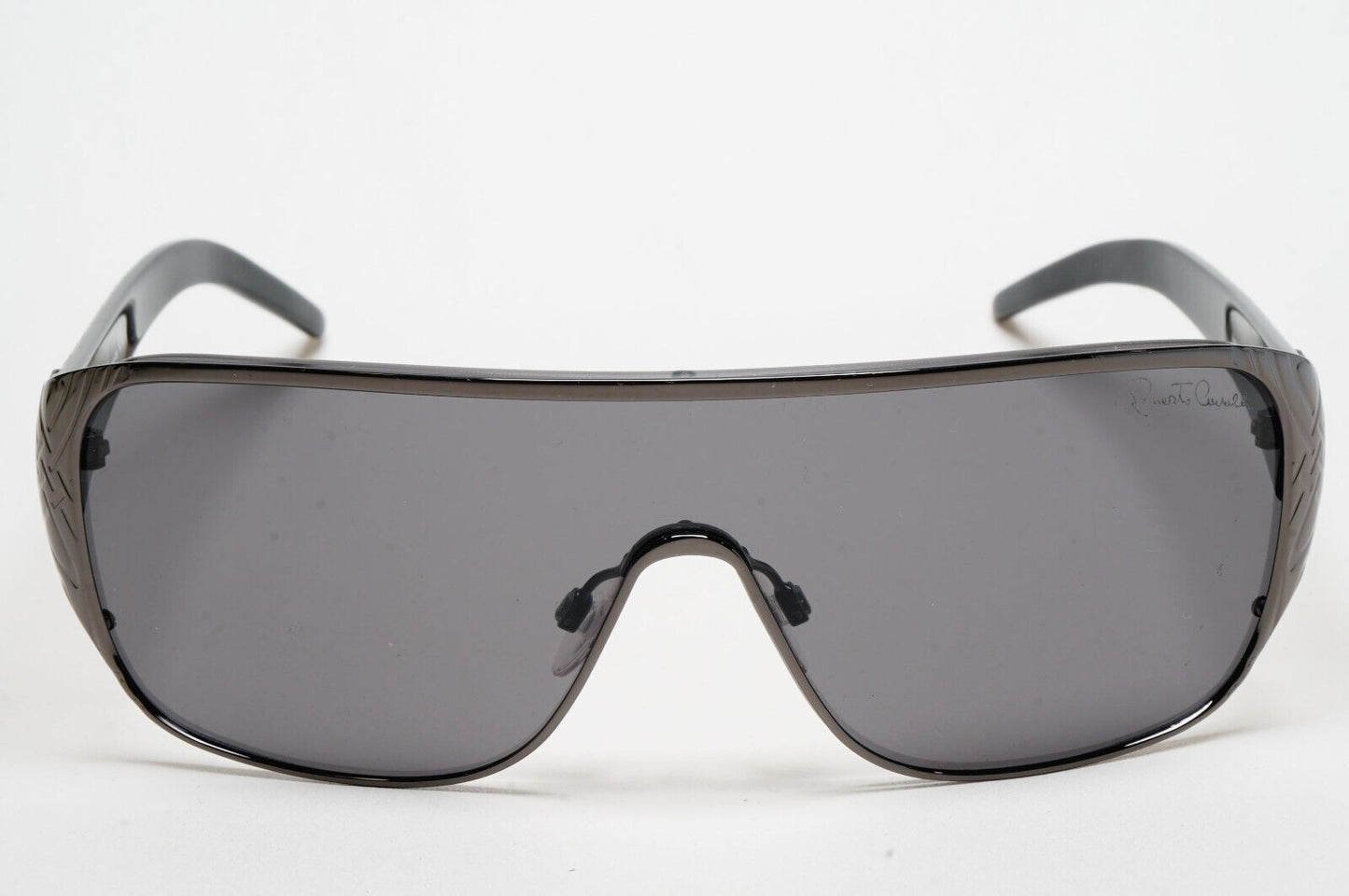 Roberto Cavalli Sunglasses 2006 Vintage Black Grey Shield Icario 394S 731 211124
