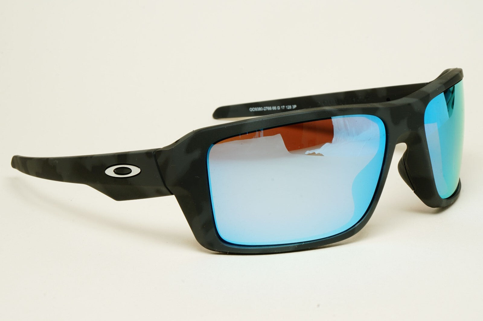Oakley Sunglasses Polarised Double Edge Black Camo Blue Deep Water OO9380 27