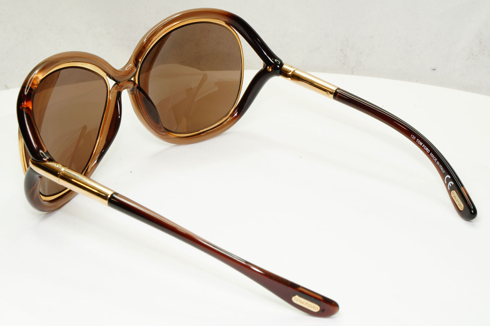 Tom Ford 2008 Sunglasses Samantha Vintage Gold Brown TF 52  FT0052 692 280323