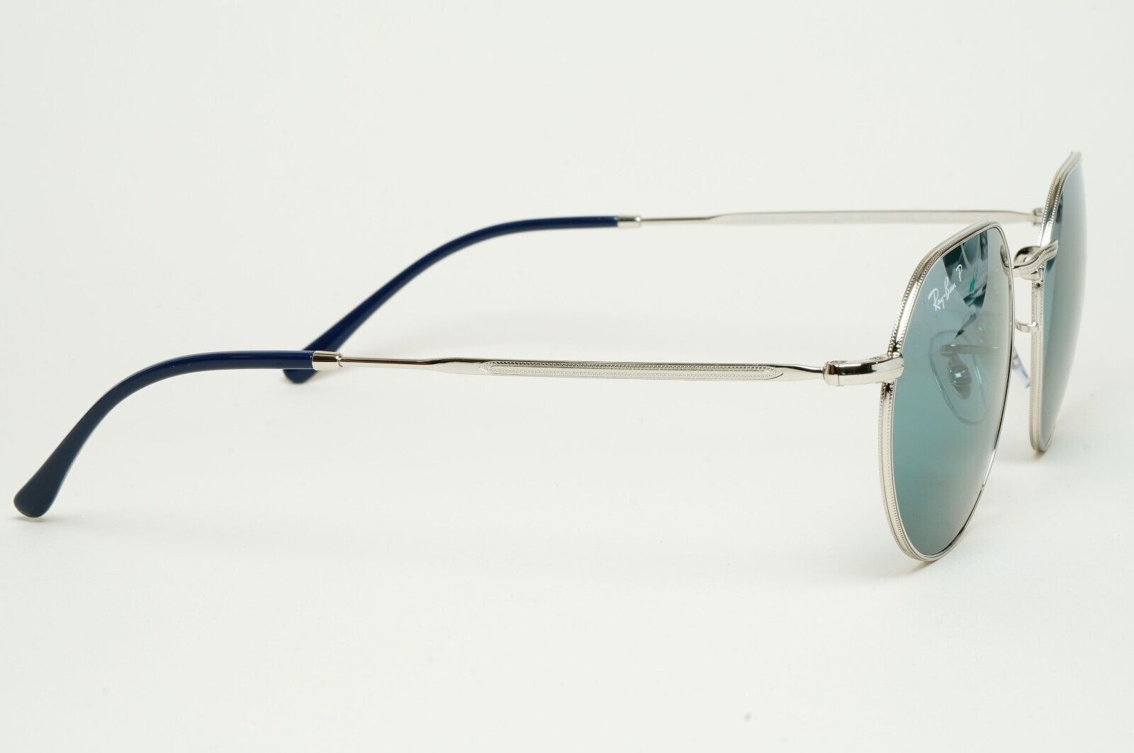 Ray-Ban Sunglasses Polarized Jack Chromance Silver Blue RB 3565 9242/G6 53mm