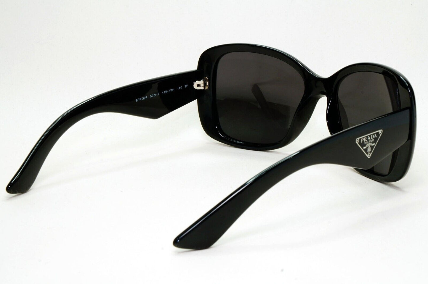 Prada Sunglasses 2013 Vintage Black Triangle Logo PR32PS SPR 32P 1AB-5W1 230924