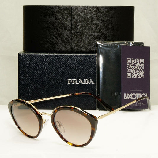 Prada Womens Gold Brown Cinema Collection Havana Sunglasses SPR 18U 2AU-4P0