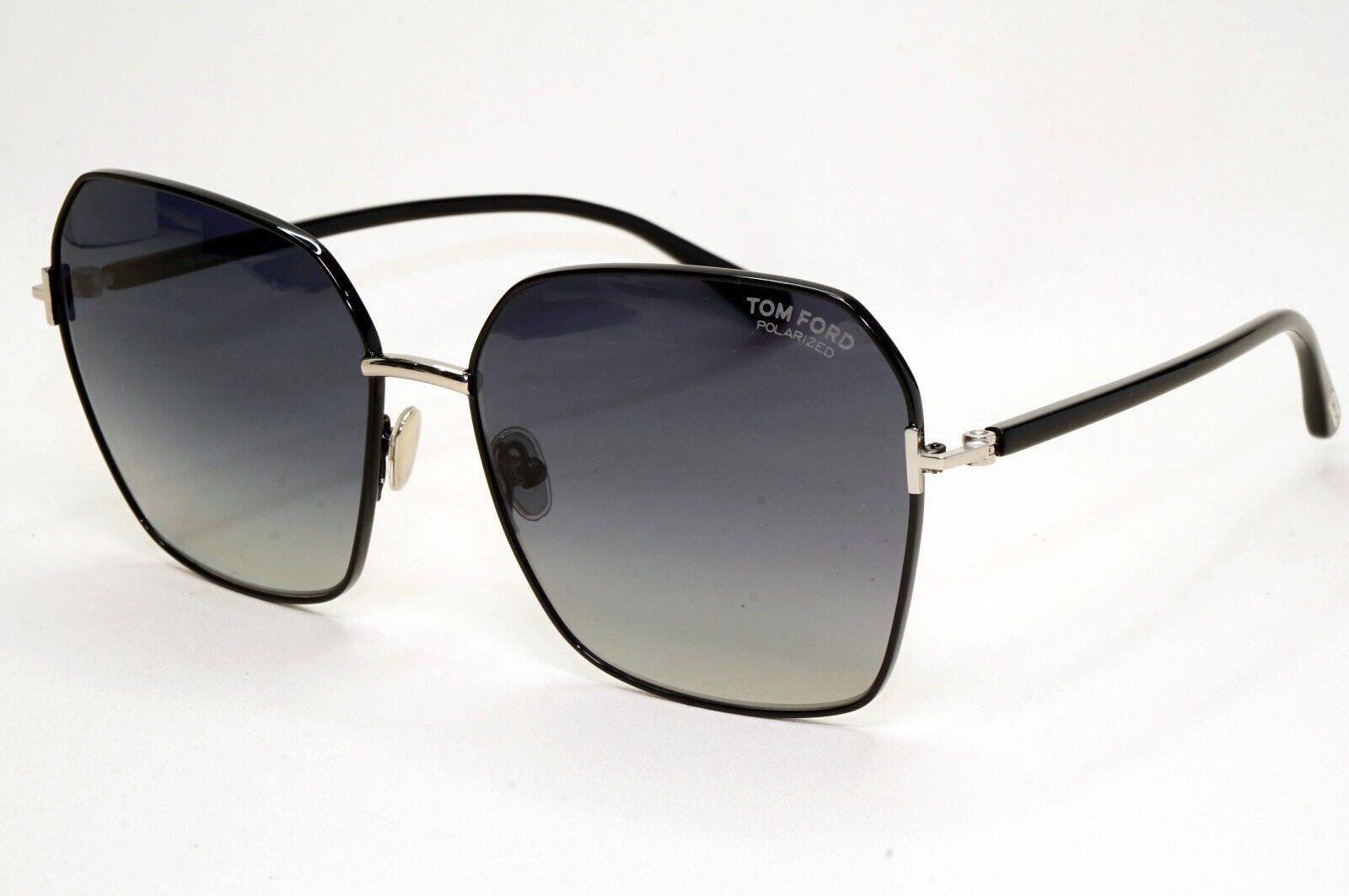 Tom Ford Sunglasses Claudia-02 Black Polarised Grey Large FT0839 TF839 01D 62mm