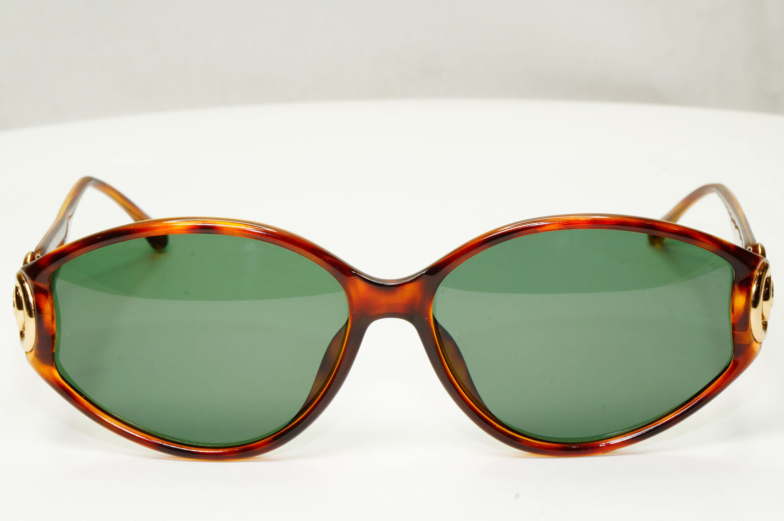 Dior 1990s Vintage Sunglasses Gold Green Brown Tortoise Austria 2850 10 261022
