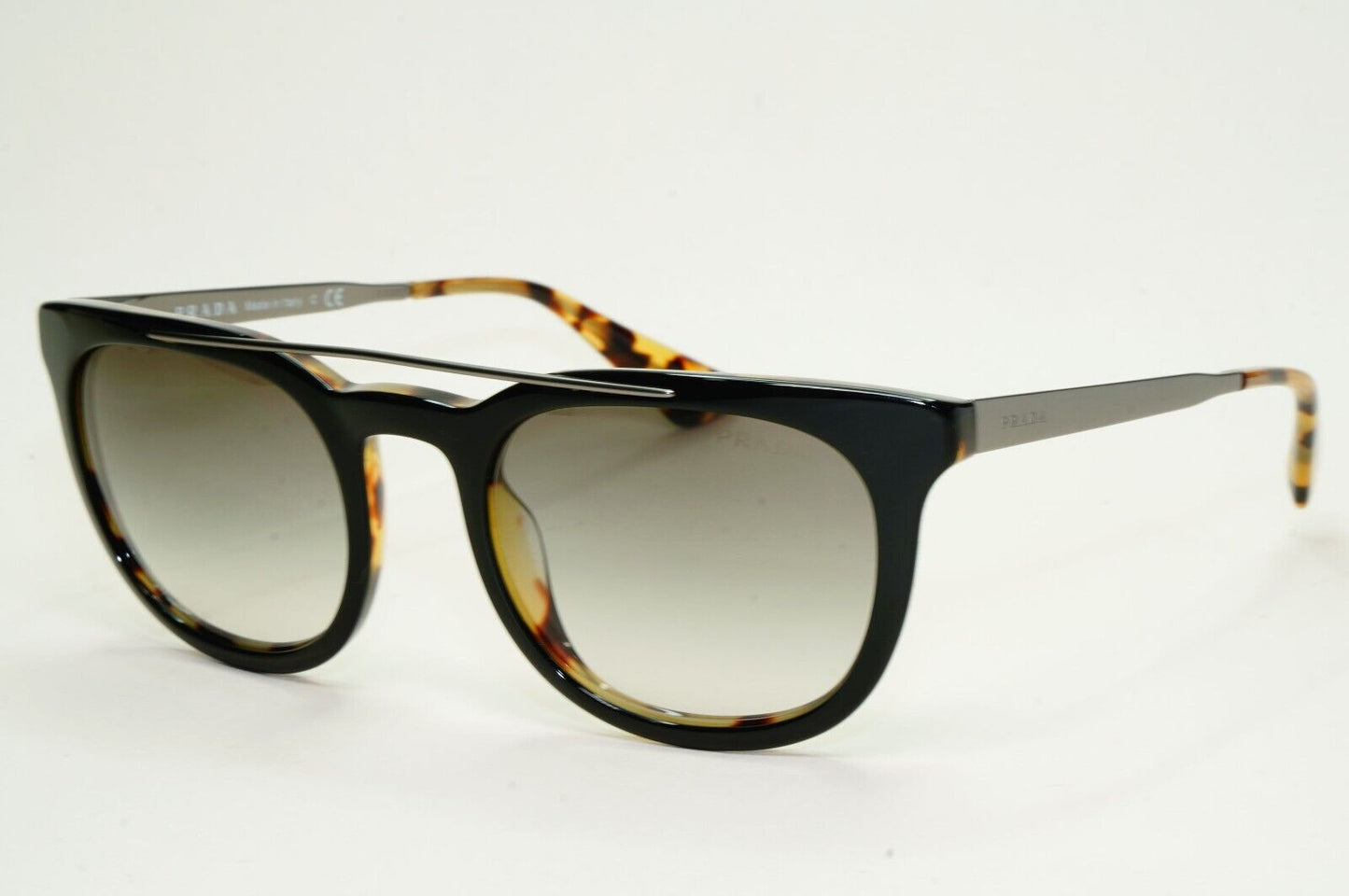Prada Sunglasses 2013 Vintage Square Black Brown PR13PS SPR 13P NAI-0A7 050824