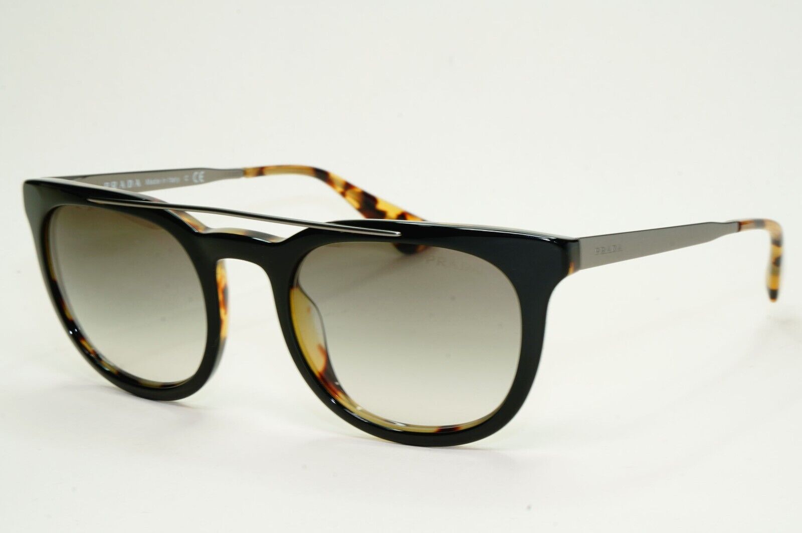 Prada Sunglasses 2013 Vintage Square Black Brown PR13PS SPR 13P NAI-0A7 050824