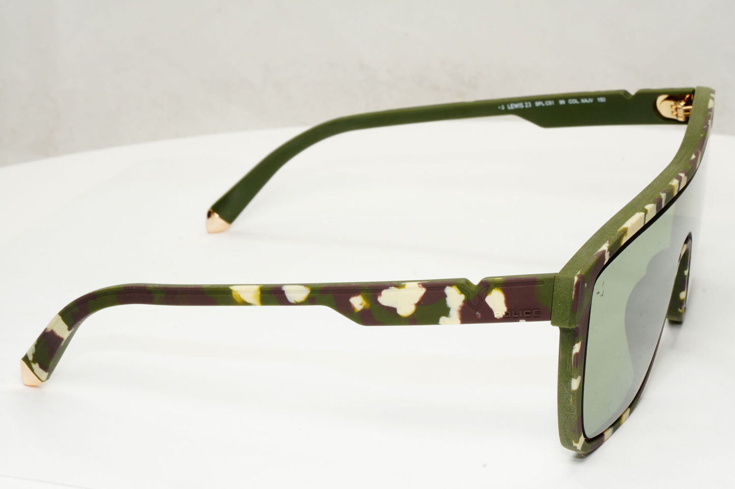 Police Lewis Hamilton F1 Sunglasses Green Mirror Camouflage SPL C51 COL XAJV 23