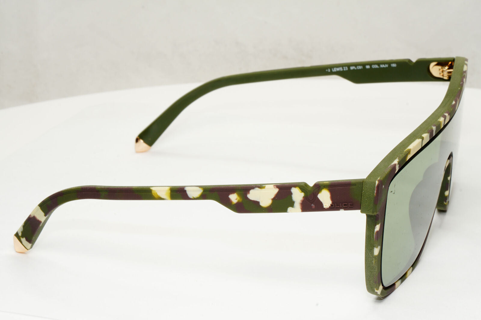 Police Lewis Hamilton F1 Sunglasses Green Mirror Camouflage SPL C51 COL XAJV 23