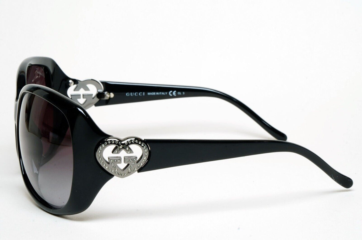 Gucci Sunglasses 2011 Vintage Heart Black Grey Silver GG 3548/S D28PT 290125