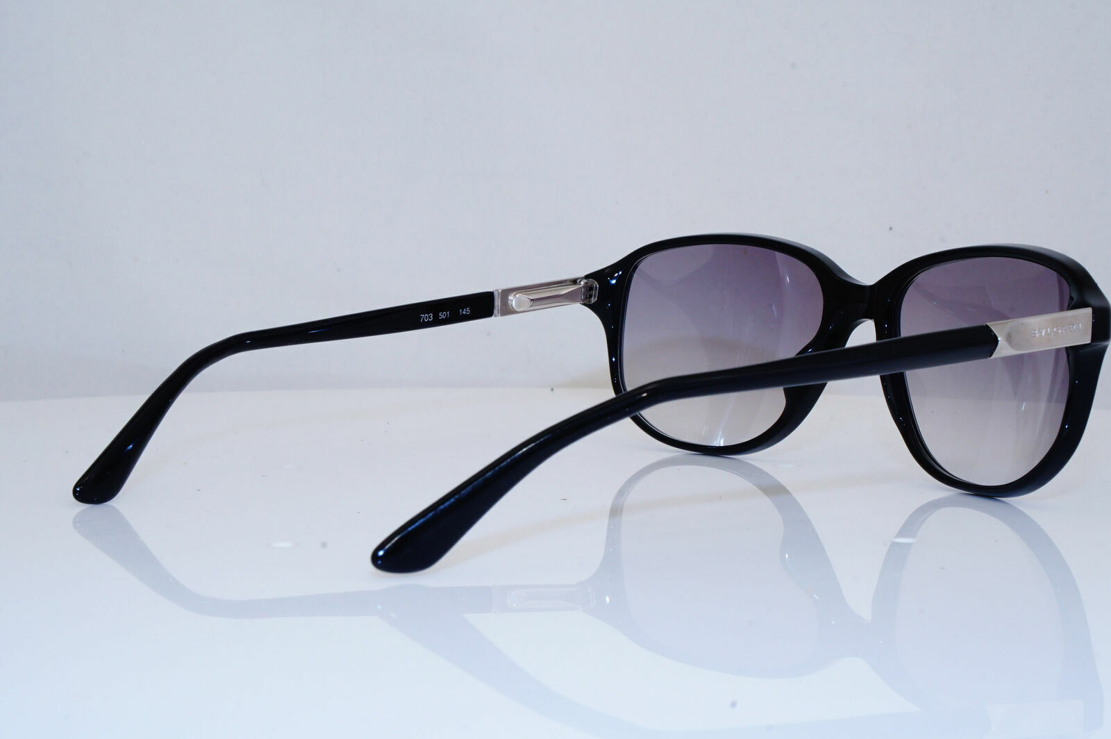 Authentic BVLGARI Mens Womens Diamante Vintage Sunglasses Black 703 501 26211