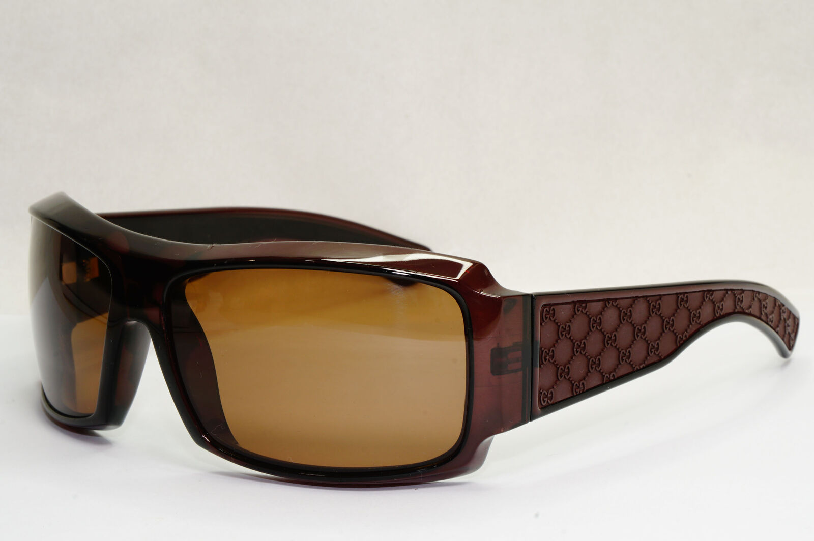 Gucci Sunglasses 2003 Vintage Monogram Brown Wrap Square GG 1559/S LJCX7 190224