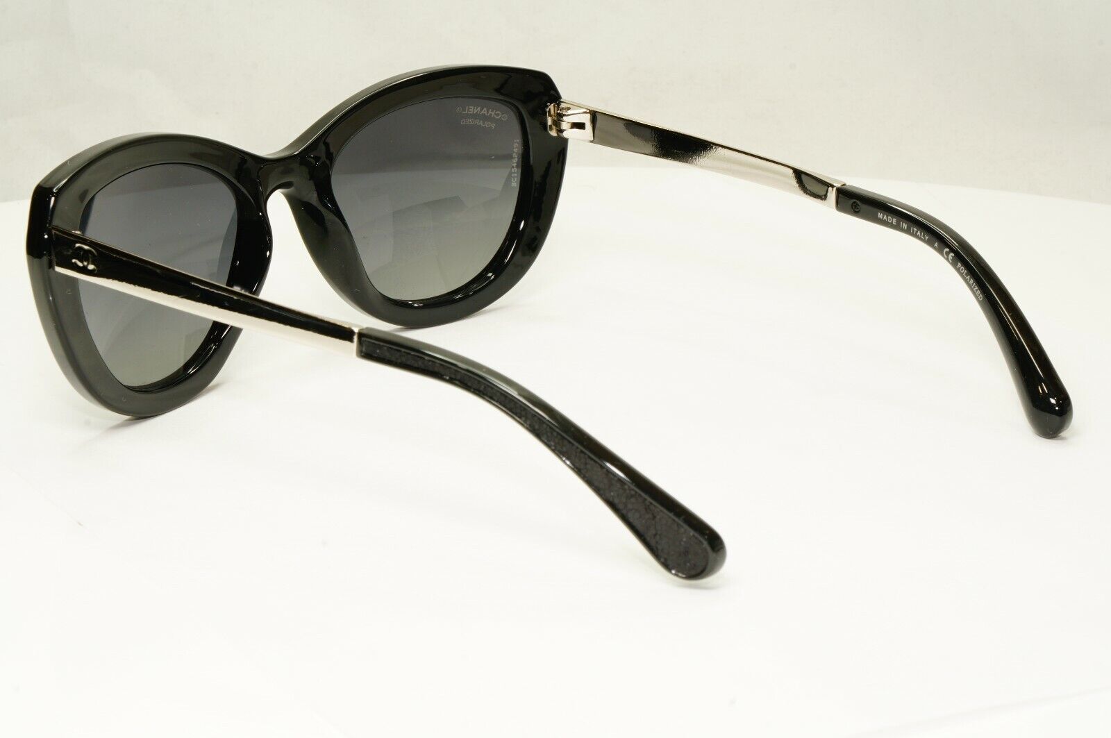 Chanel Sunglasses Stringray Leather Exotic Polarised Black 6046 501/S8 26987