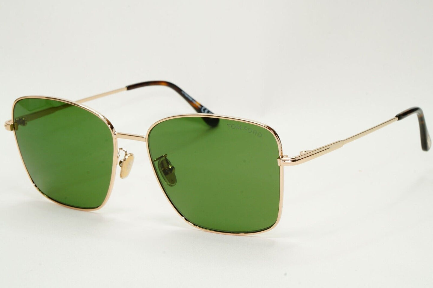 Tom Ford Sunglasses Gold Green Metal Square FT0953-D TF 953-D 28N 60mm
