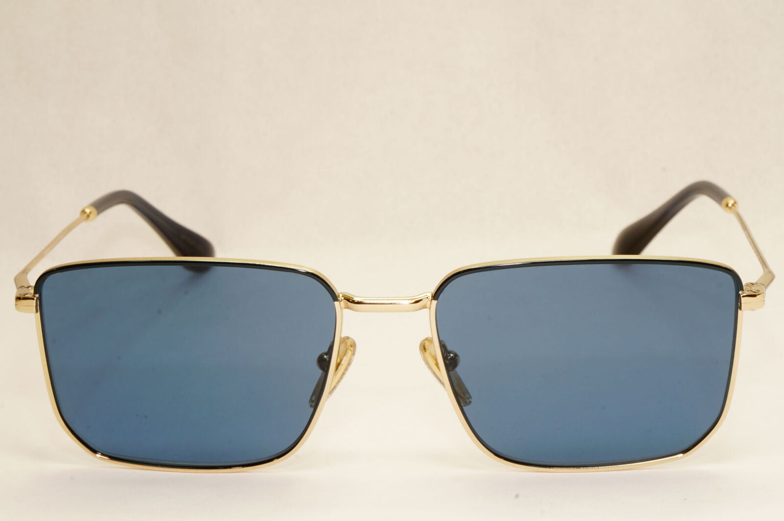 Prada Sunglasses Blue Gold Square Pilot Metal Navigator PR52YS SPR 52Y 02W-04P