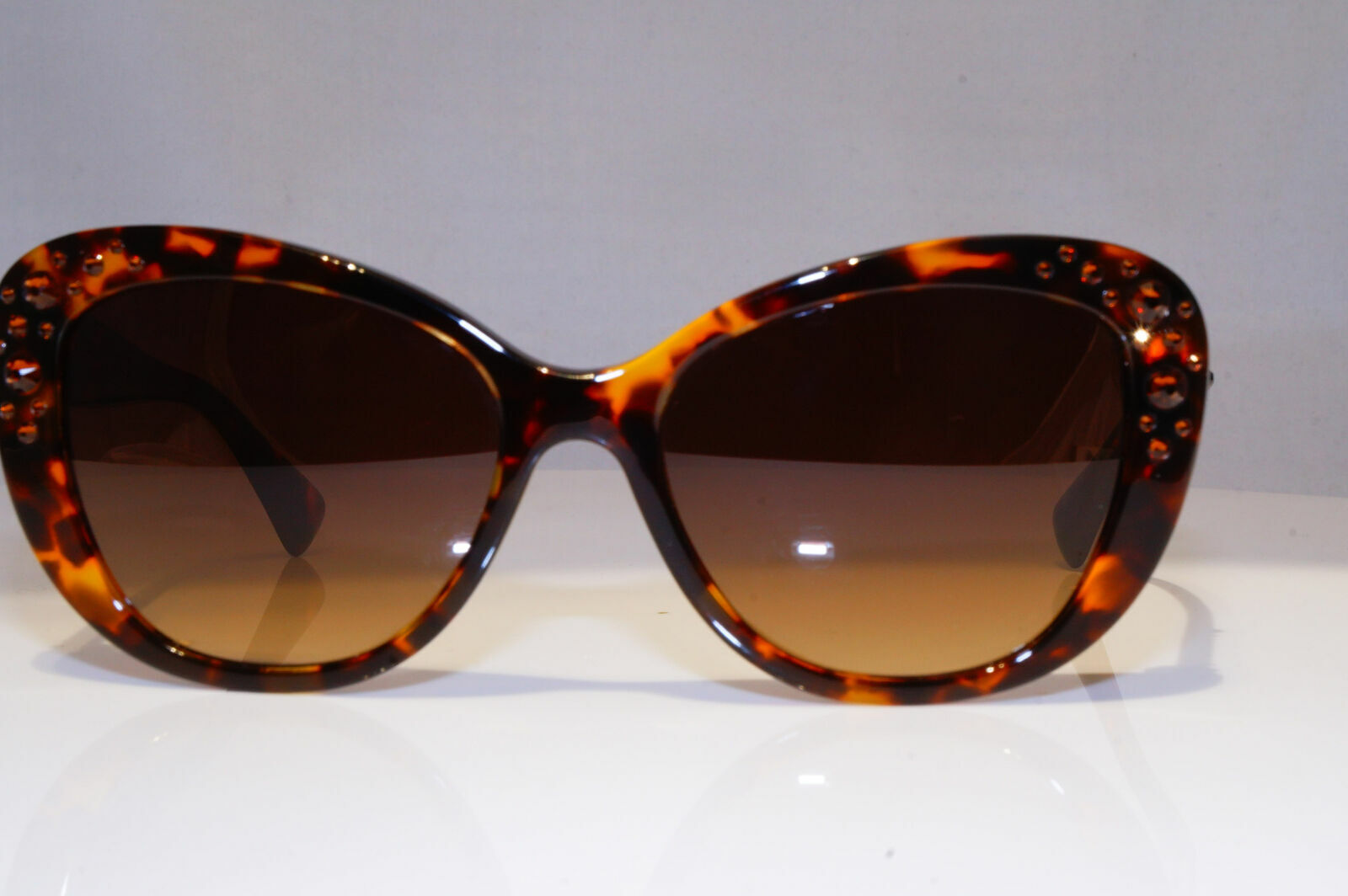 Authentic VERSACE Diamante Boxed Sunglasses Brown Vintage 4309 5148/13 21355