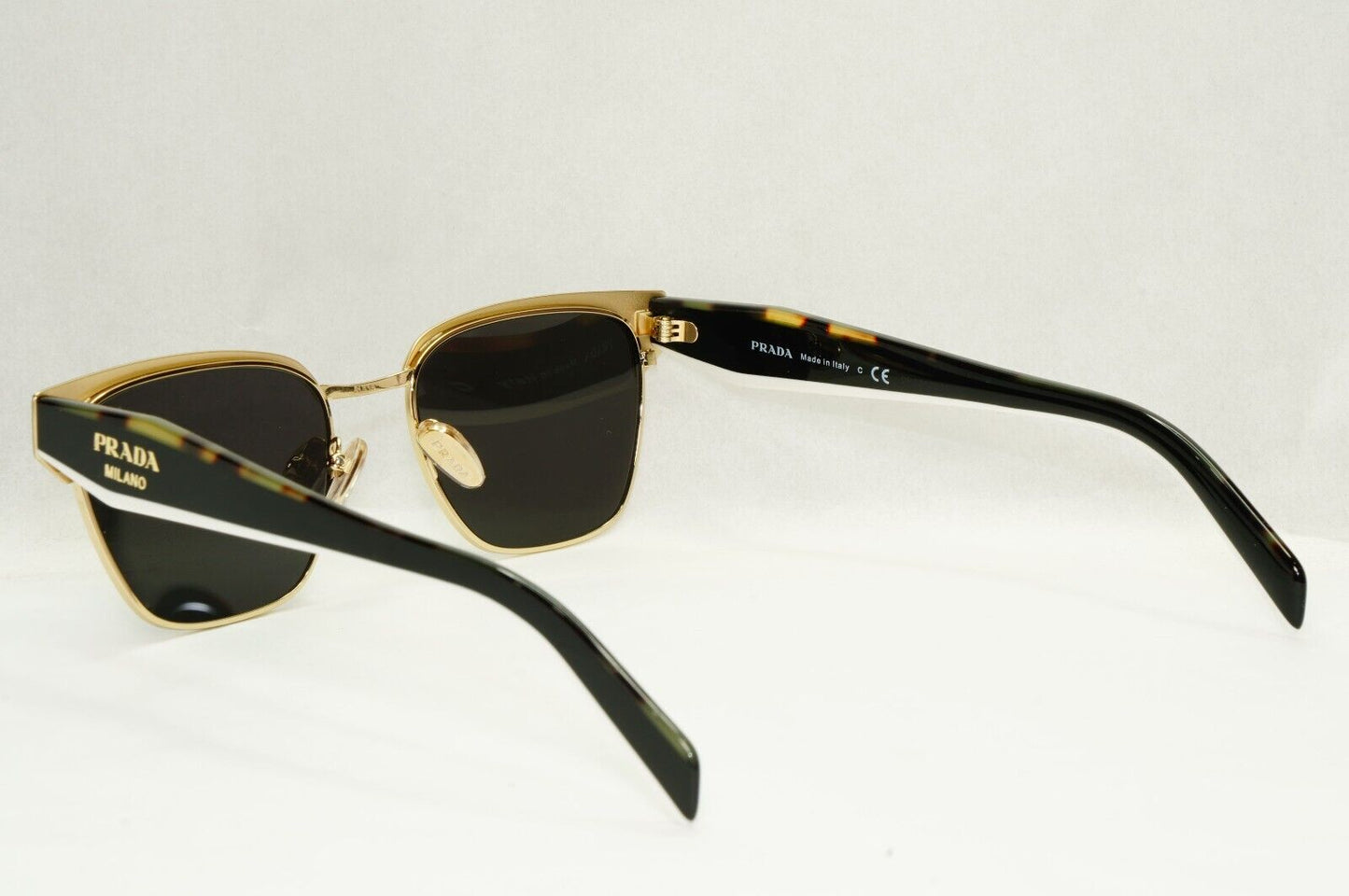 Prada Sunglasses Black Gold Tortoise Brown Milano PR65YV VPR 65Y AAV-1O1 51mm