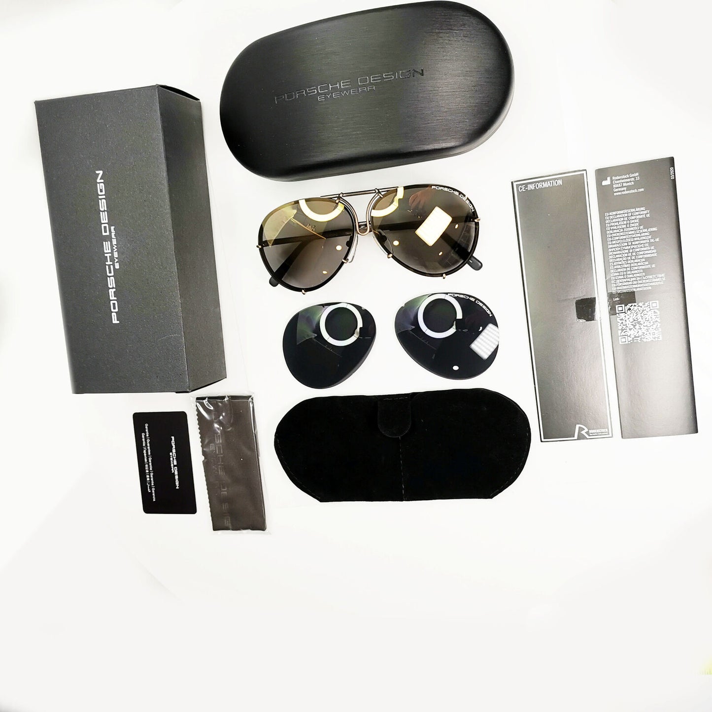 Porsche Design Titanium Japan Sunglasses Pilot Copper P8478 E 60mm Small Unisex