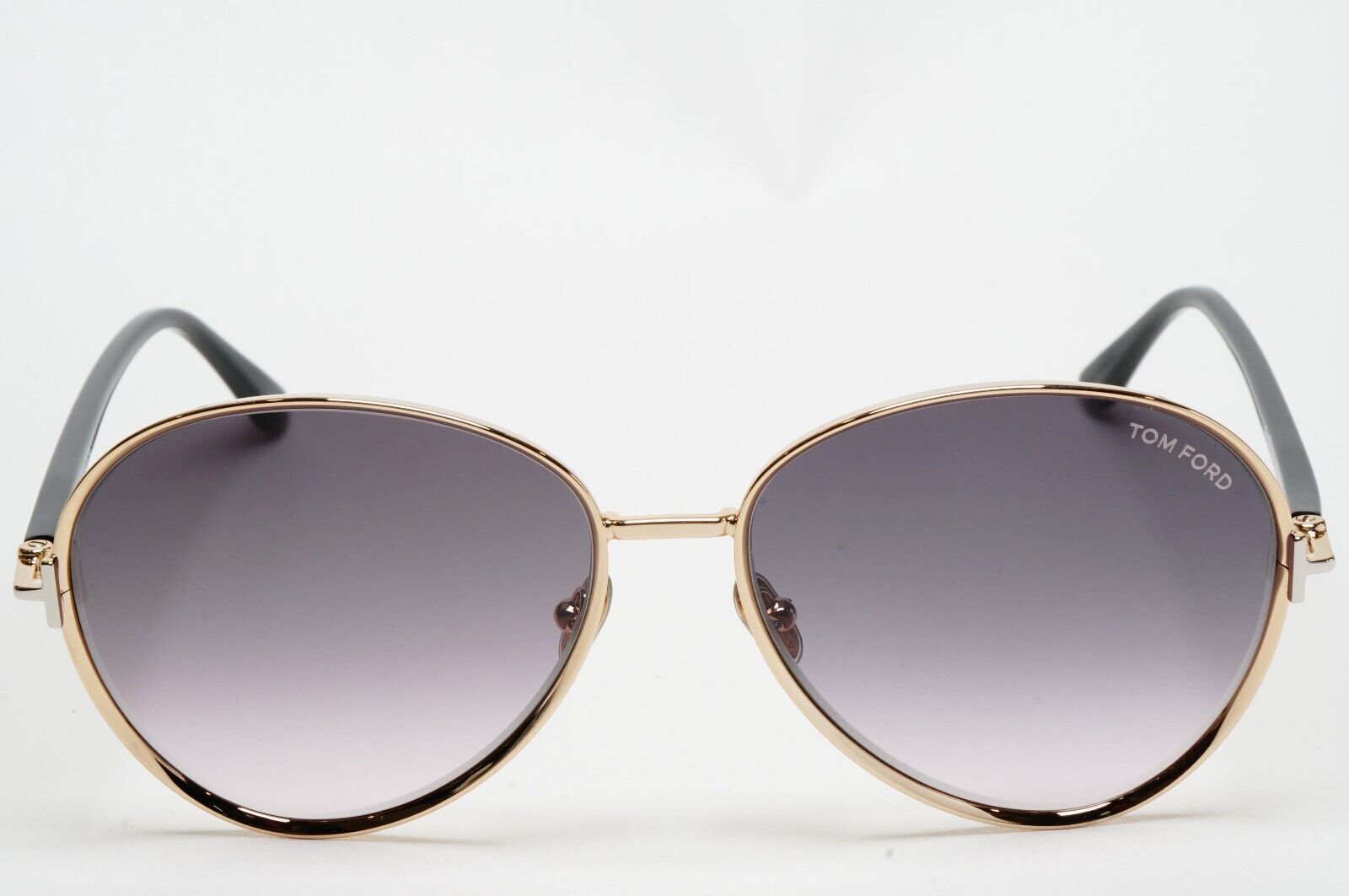 Tom Ford Sunglasses Rio Gold Black Grey Gradient Metal Pilot FT1028 TF 1028 28B
