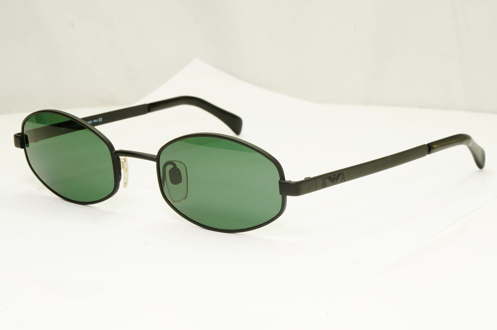 Emporio Armani 1997 Vintage Sunglasses Mens Womens Rectangle Black 063-S 706