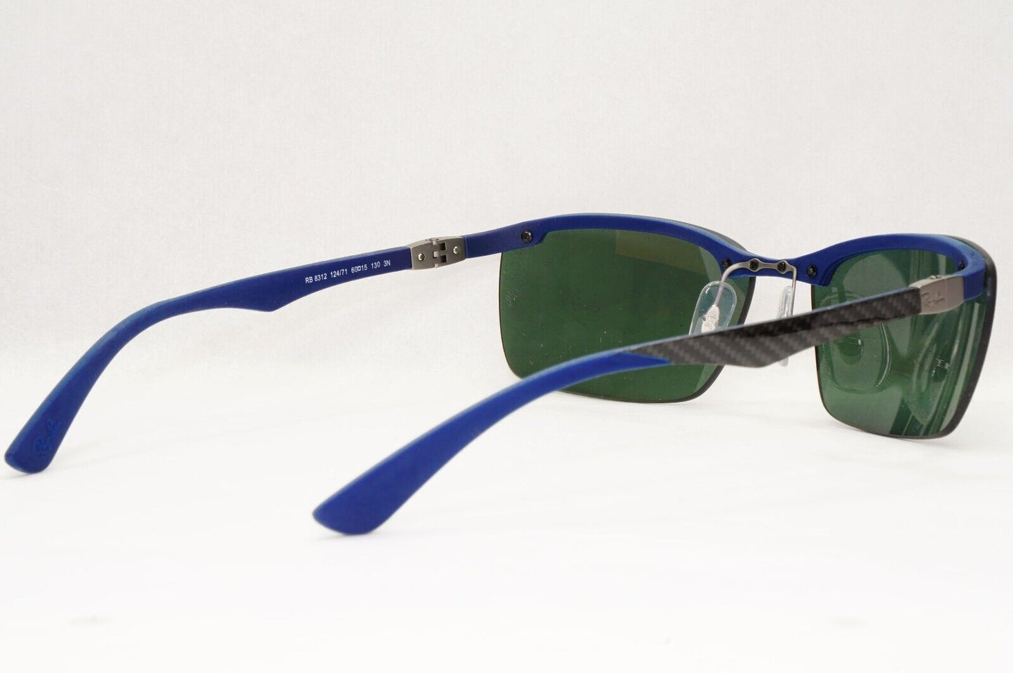 Ray-Ban Sunglasses Carbon Fibre 2013 Blue Black Green RB 8312 124/71 60mm