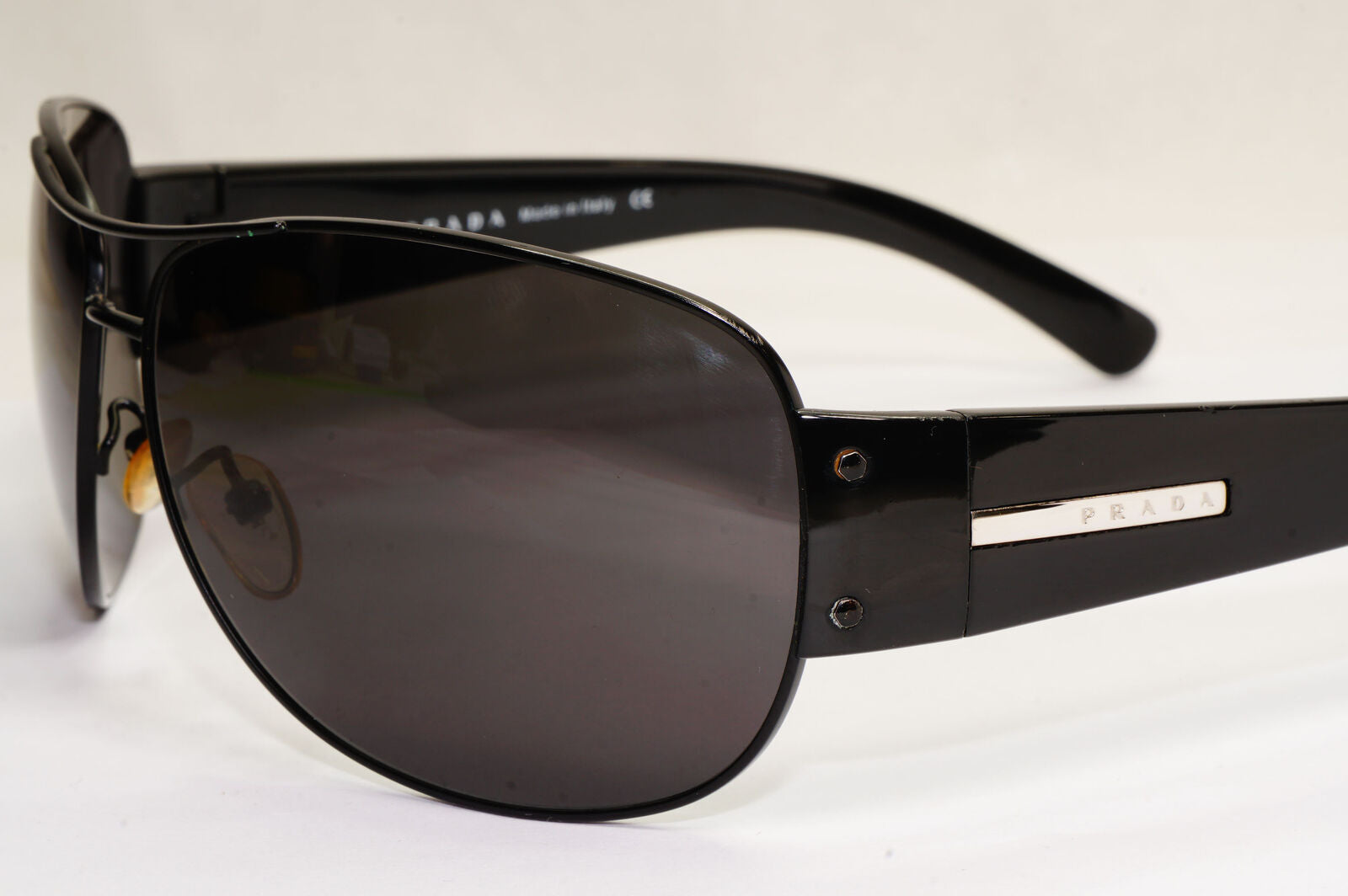 Prada Sunglasses 2006 Vintage Black Pilot Large PR52GS SPR 52G 1BO-1A1 190224