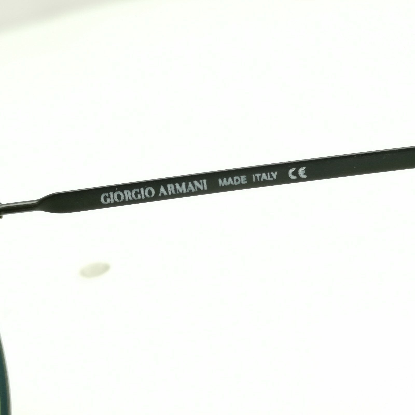 Giorgio Armani 1997 Vintage Sunglasses Gunmetal Glass Lens Round Metal 652 722 a