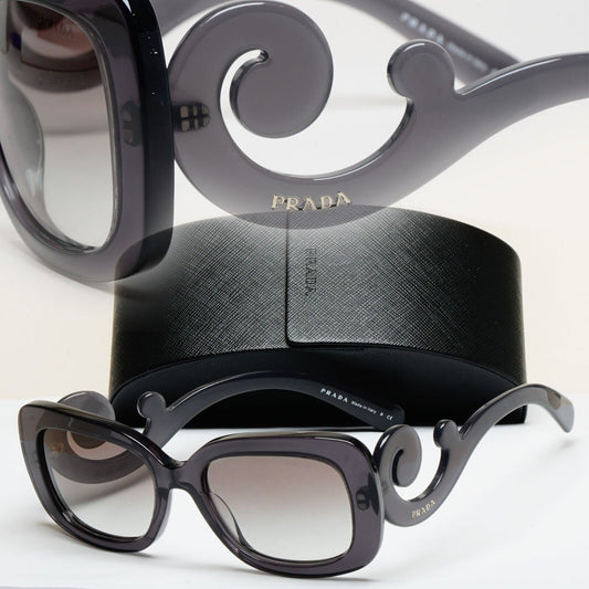 Prada Sunglasses Baroque Swirl Grey Transparent PR27OS SPR 27O KAM-0A7 250125
