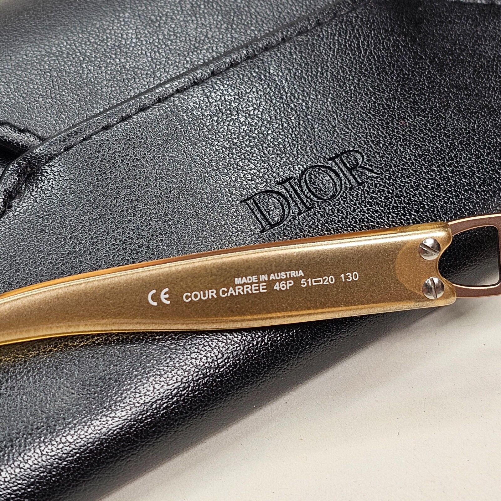 Dior Sunglasses 1999 Vintage Brown Honey Transparent Cour Carree 46P 51mm 151024