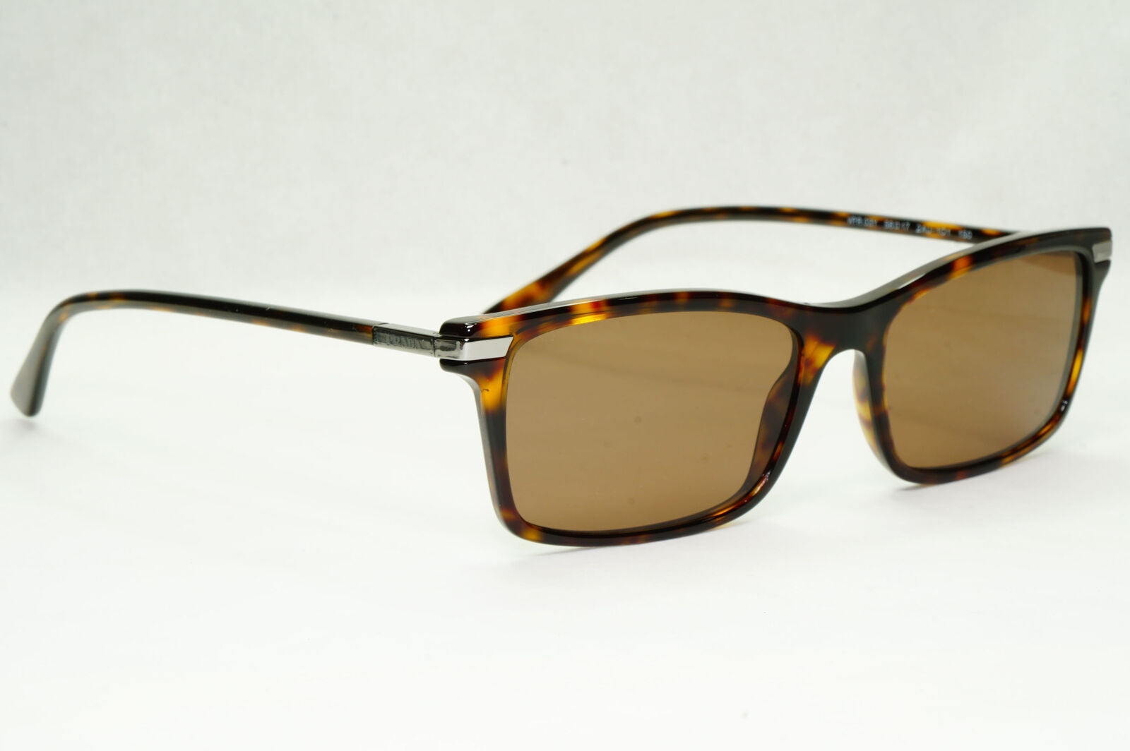 Prada Sunglasses Brown Square Tortoiseshell PR03YV VPR 03Y 2AU-1O1 56mm