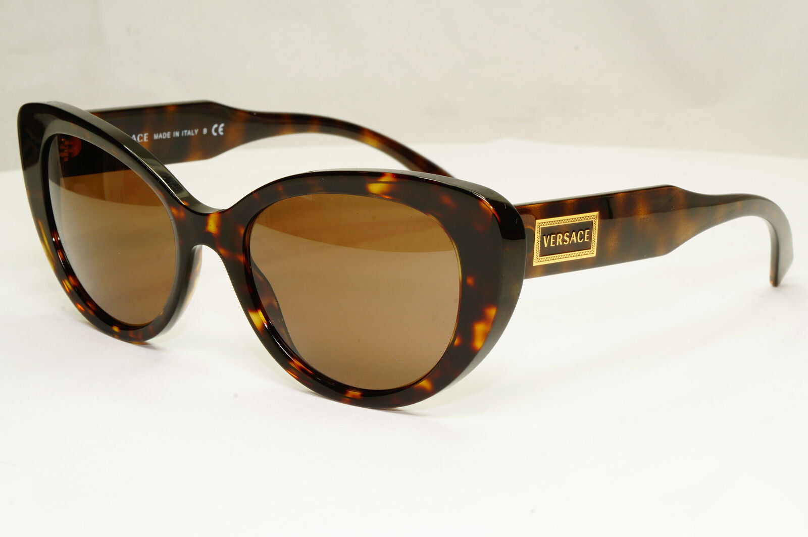 Versace Womens Brown Sunglasses Square Havana Tortoiseshell MOD 4378 108/73